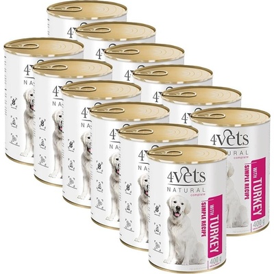 4Vets Natural Simple Recipe s moriakom 12 x 400 g