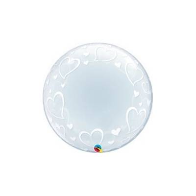 24" DECO bublina SRDCE