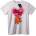 NOONEBRAND Тениска Valentine's Day мече - L, White