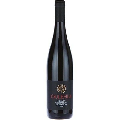 Oulehla Merlot Grand Reserva výběr z hroznů 2019 13,5% 0,75 l (holá láhev)