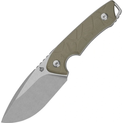 ! QSP Knife Tiny TOT 10Cr15MoV, stonewash, sand G10 QS169-C1
