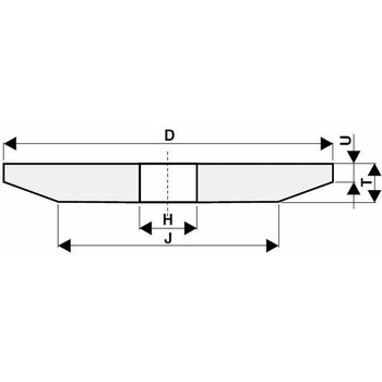 Tyrolit Brusný kotouč kuželový 170 / 96 x 10 / 3 x 32 mm 99BA60K9V40 T428753