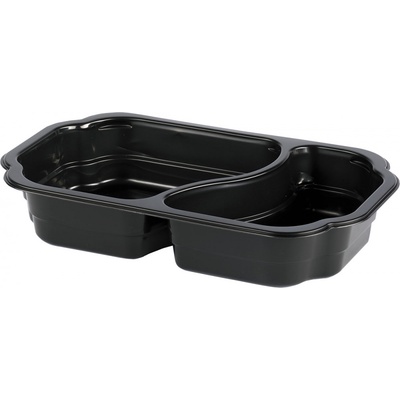 DUNI Tácka taway pp m čierna 2-dielna 215 × 148x47 mm