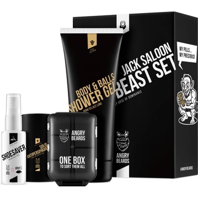 Angry Beards Jack Saloon Active Beast Set комплект за спортисти