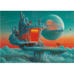 Educa - Puzzle Planet of Fire and Ice - 500 piese