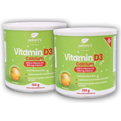 Nature´s Finest 2x Vitamin D3 + calcium 150 g