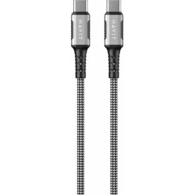 Havit CB6297 Magnetický USB typ C na USB typ C 1m černý