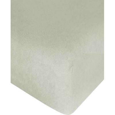 4sleep Prestieradlo froté s gumou smotanovej 90x200