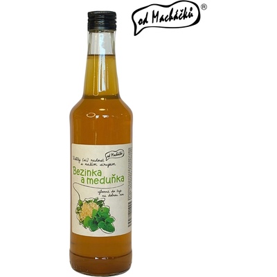 Od Macháčků Sirup bezinkový s meduňkou 500 ml
