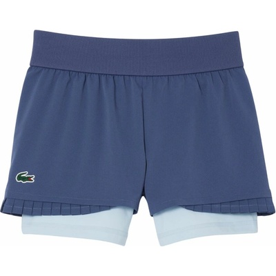 Lacoste dámské tenisové kraťasy Ultra Dry Lined Tennis modrý
