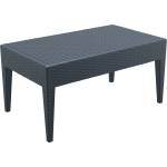 Bogdan Furniture Am Пластмасова маса Маями 92/53/45h антрацит