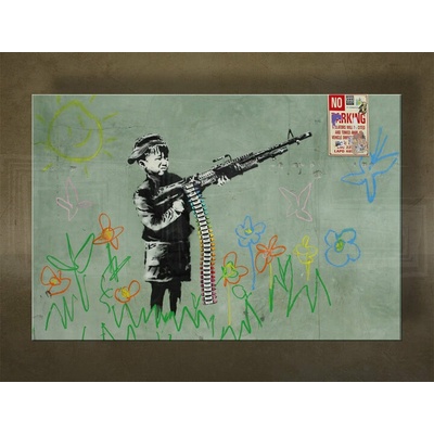 Obraz na plátne Street ART – Banksy - 30x40 cm