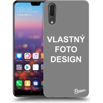 Púzdro Picasee silikónový Huawei P20 Vlastný design/motiv čierne