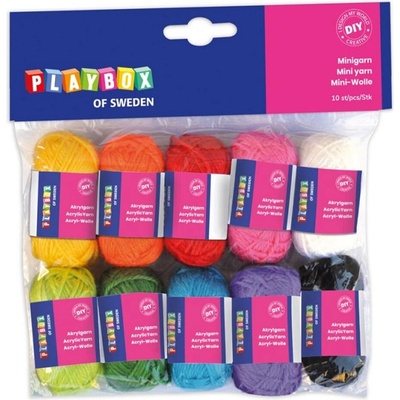 PLAYBOX Mini priadza 10 farieb