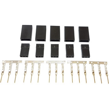 fusion Konektor RX servo JR samec zlacený 5ks