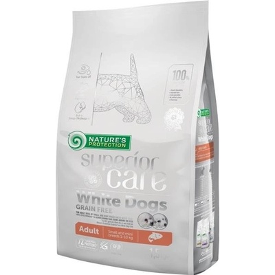 Nature's Protection Superior Care White Dogs Grain Free Salmon Adult Small and Mini Breeds 1,5 kg