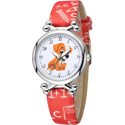HARAHU Детски часовник Dog - Червен KP11306