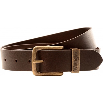Wrangler pánský opasek Basic Metal Loop Brown W0080US85 – Zboží Dáma