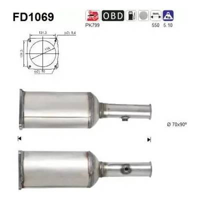 AS Filtr pevných částic ASA FD1069