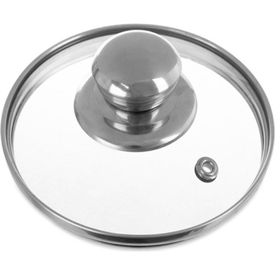 ORION Sklenená pokrievka 12 cm s nerezovým úchytom