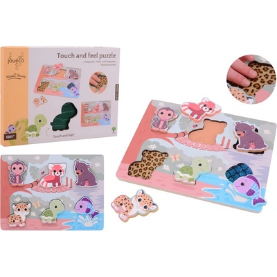 Jouéco puzzle hmatové so zvieratkami