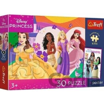 TREFL Premium Plus Kids Disney Princess Priateľstvo 30 dielov
