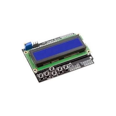 HADEX Displej LCD1602A s klávesnicí 16x2 znaků modré podsvícení