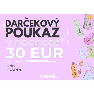 Kórejská kozmetika - Darčekový poukaz 30€