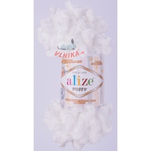 Alize Příze Puffy Varianta: 55 bílá