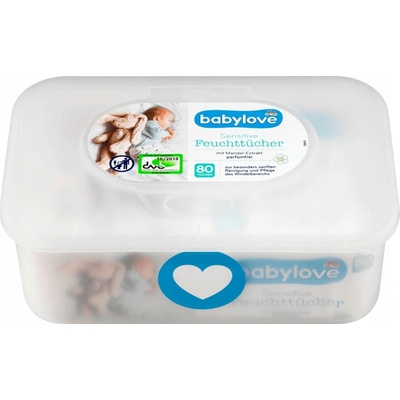 Babylove Sensitive Vlhčené obrúsky 80 ks
