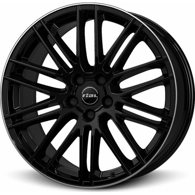 RIAL Kibo 8x19 5x105 ET40 diamond black lip polished