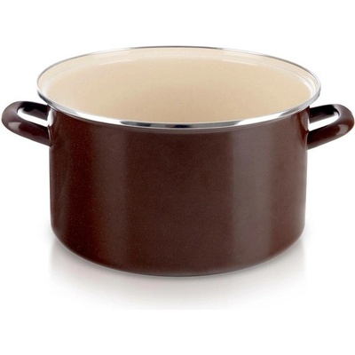 Orion Hrnec BROWN Lem 11,5 l 32 cm smaltovaný plech, nerezová ocel hnědá, 8592381213053