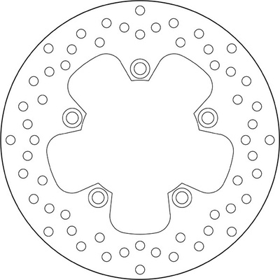 Zadný brzdový kotúč Brembo YAMAHA 600 XJ 6 2009 - 2011
