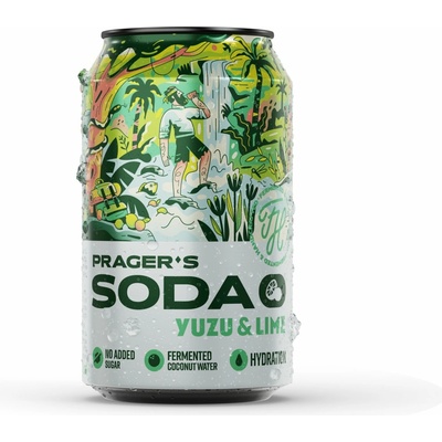 Prager's Soda Yuzu a limeta 330 ml