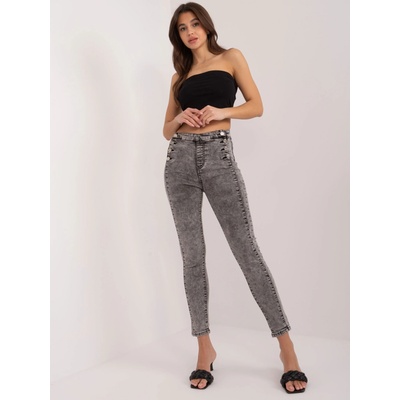 Only One Dámske džínsy SKINNY NM-SP-M516.38P Šedá tmavo