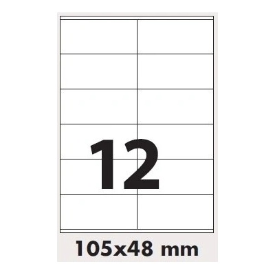 Rayfilm R0100.0913A samolepící 105x48mm bílé 100 listů