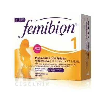 P&G Health Austria GmbH & Co. OG Femibion 1 Plánovanie a prvé týždne tehotenstva tbl (kys. listova + vitamíny, minerály) 1x56 ks