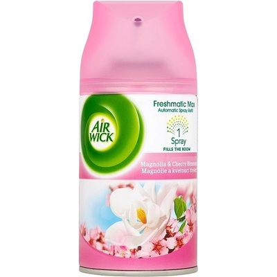 Air Wick Freshmatic max náplň do osvěžovače vzduchu magnolia a kvetoucí třešeň 250 ml