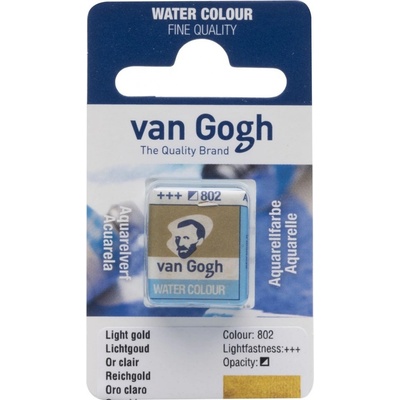 Van Gogh Akvarelová barva v půlpánvičce 802 Light Gold
