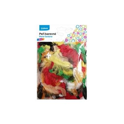 Peří barevné Luma, mix, 10g
