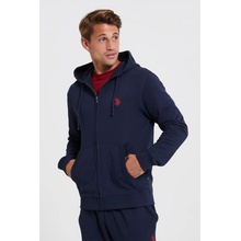 US Polo Assn Fleece Zip Hoodie Navy Blazer