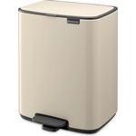 Brabantia Бежово стоманено кошче за боклук с педал 12 l Bo - Brabantia (238024)