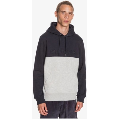 Quiksilver mikina EMBOSS BLOCK Hoodie černá