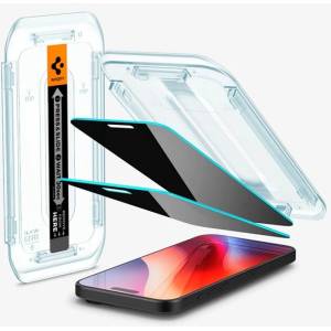 Spigen iPhone 16 Pro Max SPIGEN EZ FIT екранен протектор стъкло 2бр 2.5D, 9H + рамка, TRANSFER AGL07908 (AGL07908)