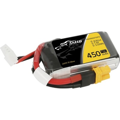 GENS ACE LIPO TATTU FPV serie 2S 2S1P 75C XT30 Plug 7,4V 450 mAh