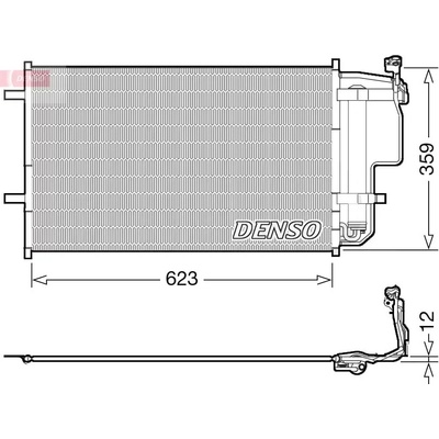 Kondenzátor, klimatizace DENSO DCN44011