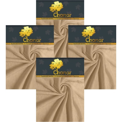 Top textil Prostěradlo Jersey Standard 4 ks béžové 90x200