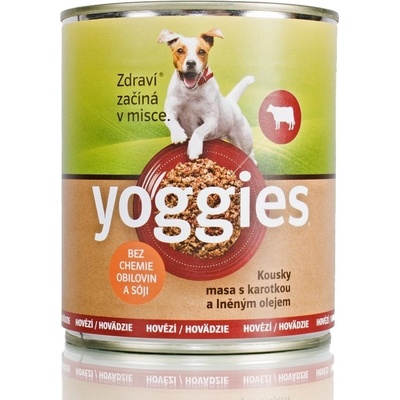 Yoggies hovädzie s karotkou a ľanovým olejom 800 g