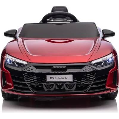 ROLLZONE Audi RS e-tron GT 12V - Детска акумулаторна кола, Червена, EVA гуми (QLS6888-red)