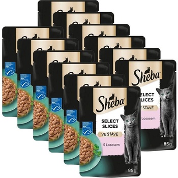 Sheba Select Slices плик с сьомга в сос 12 x 85 г